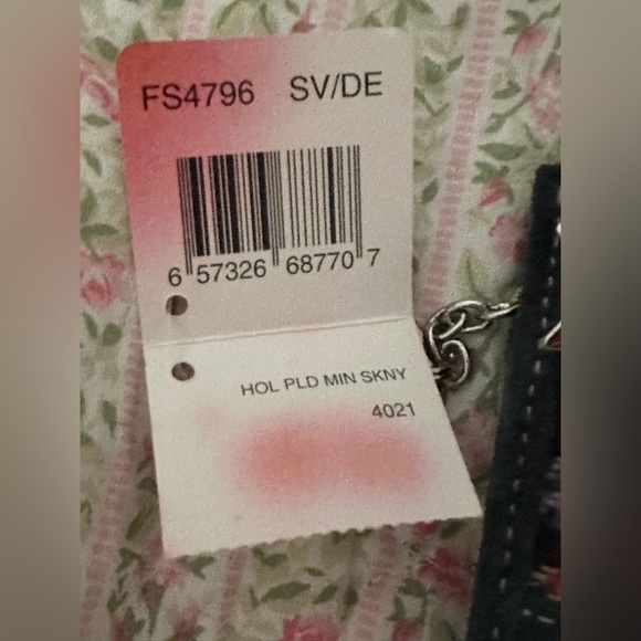 Authentic Coach Vintage Holiday Plaid Keychain Wallet - Red, Blue,& White! NWT! - Picture 5 of 9